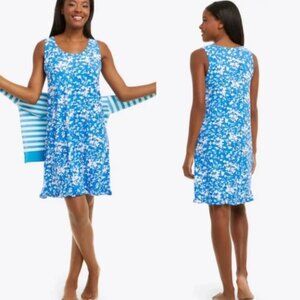 Draper James Ruffle Hem Floral Jersey Dress Size S/M NWT